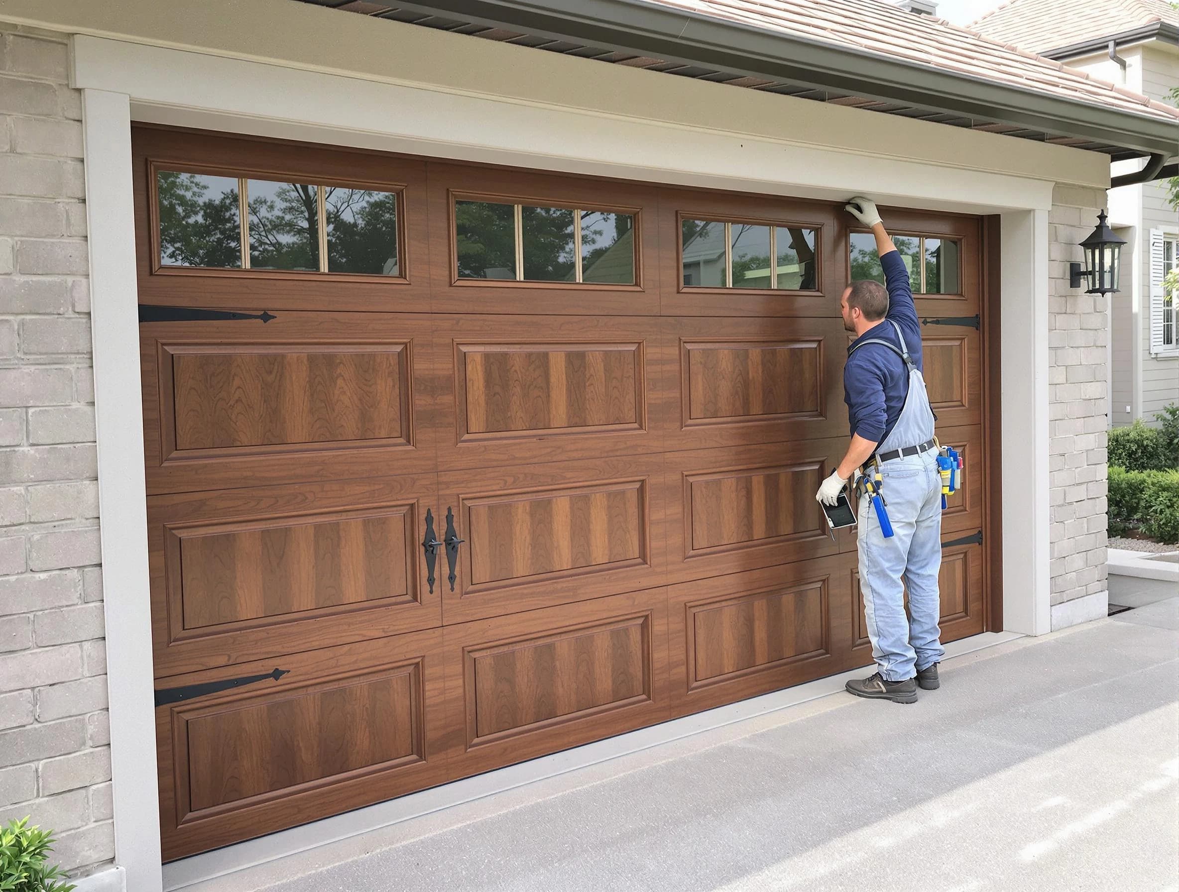 Custom garage door showcase by Oak Hill Garage Door Repair in Oak Hill