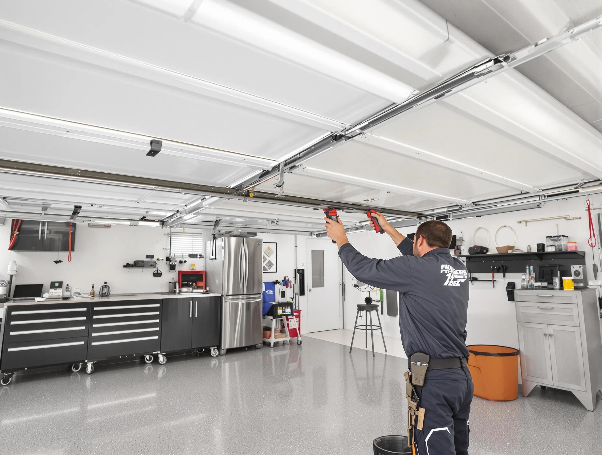 Overhead garage door repair service by Oak Hill Garage Door Repair in Oak Hill