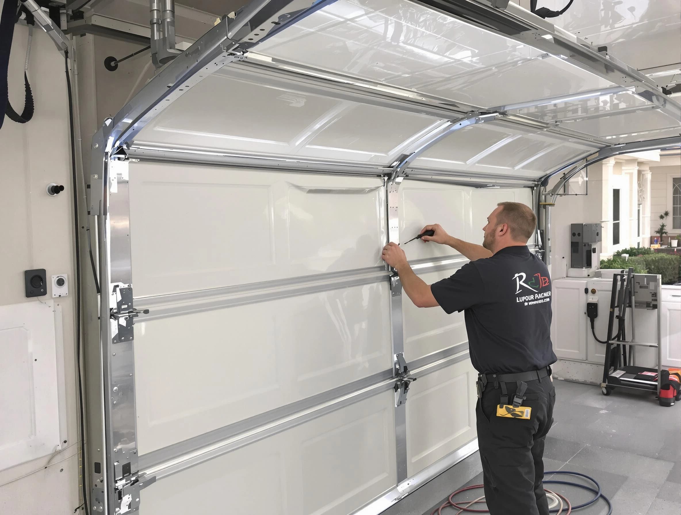 Oak Hill Garage Door Repair professional performing panel repair in Oak Hill