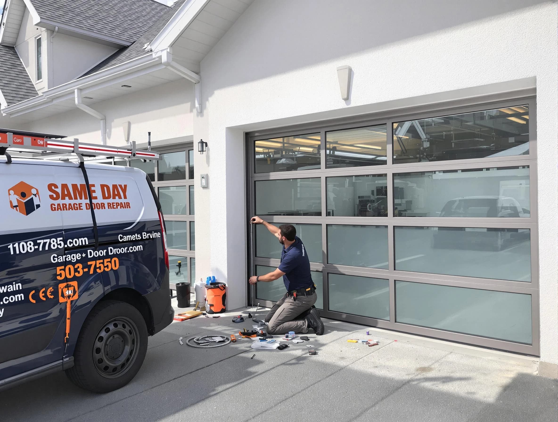 Same-day garage door repair service by Oak Hill Garage Door Repair in Oak Hill