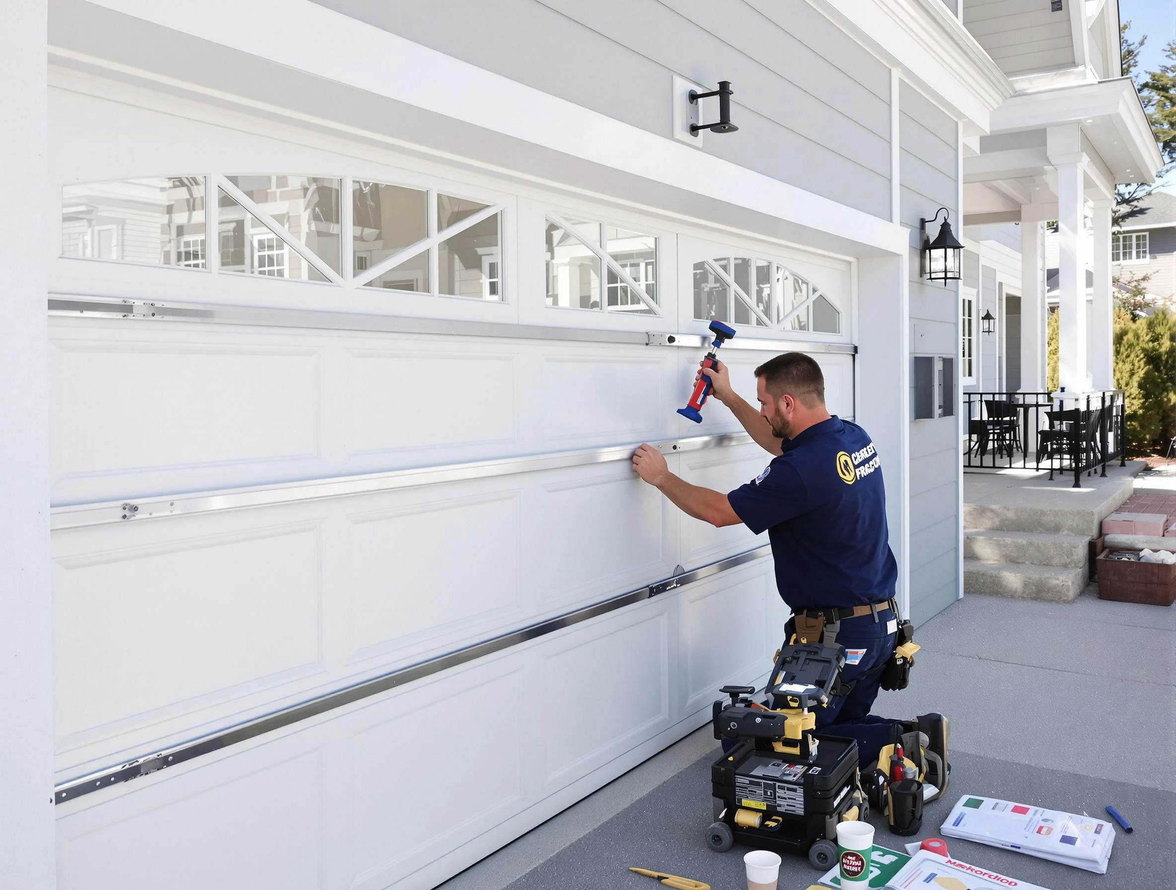 Professional garage door installation by Oak Hill Garage Door Repair in Oak Hill