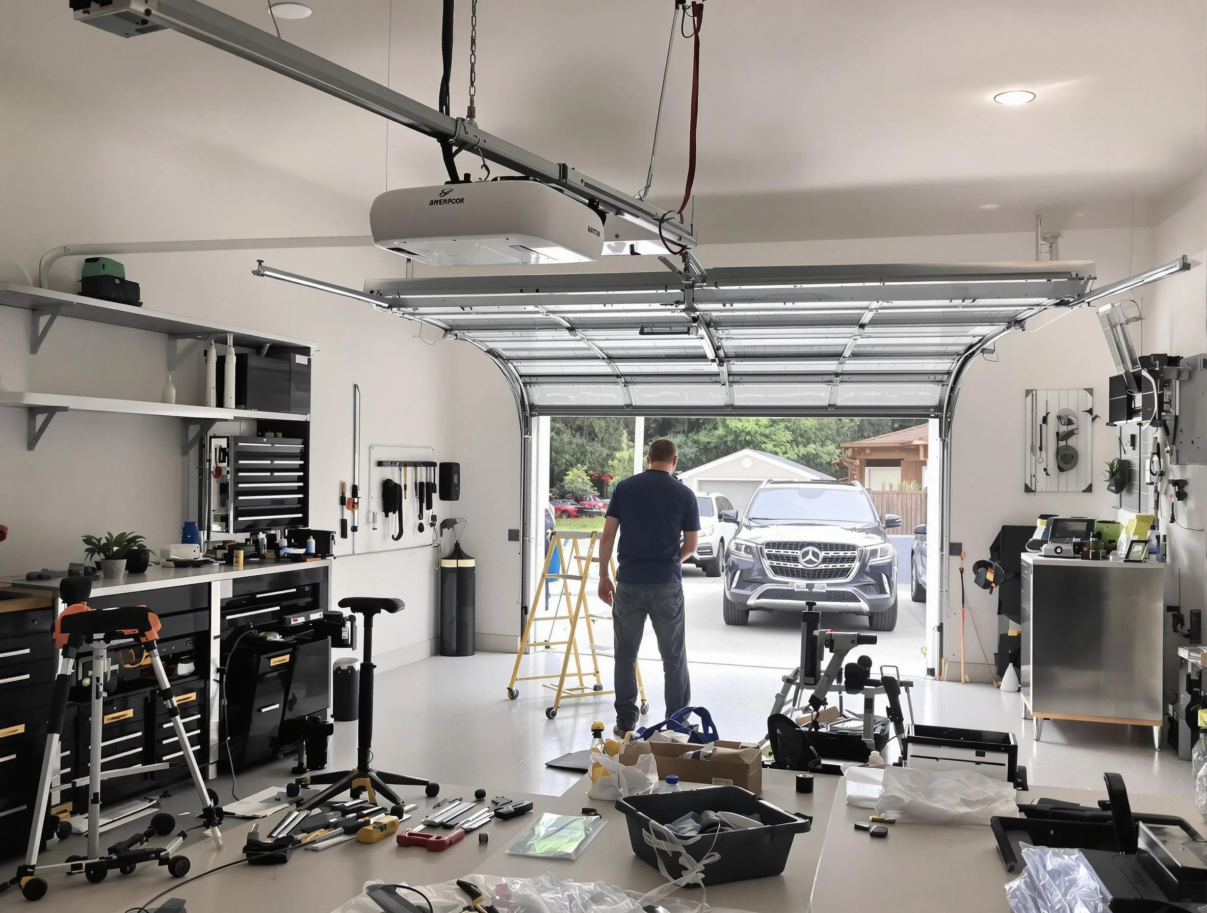 Garage door opener installation by Oak Hill Garage Door Repair in Oak Hill