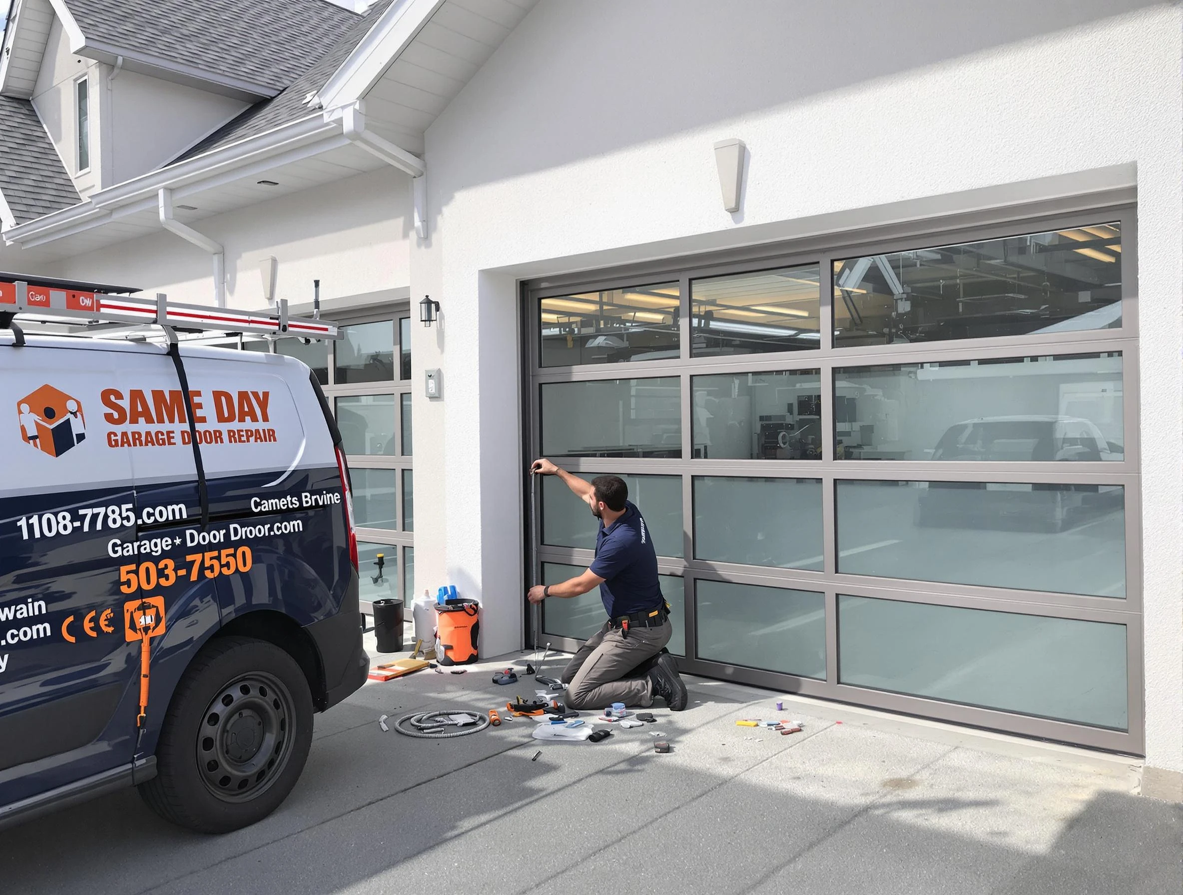 Same-day garage door repair service by Oak Hill Garage Door Repair in Oak Hill